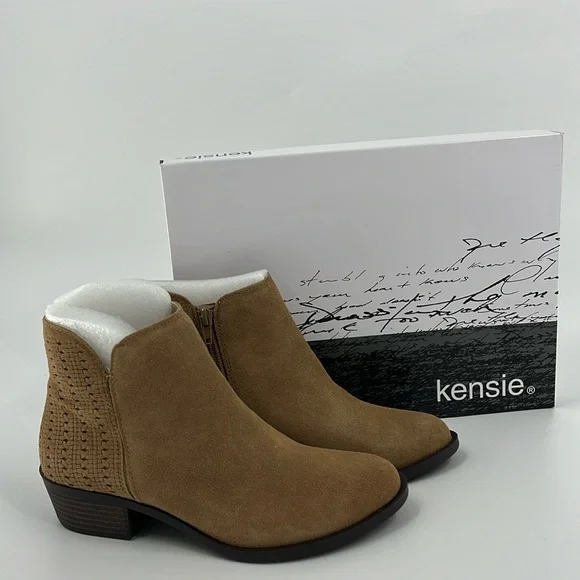 KENSIE Gianna Women’s Size 6.5 Booties Color Sand New In Box - Picture 1 of 16